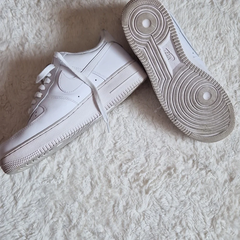 Nike Air Force 1 White Sneakers - Picture 8 of 9